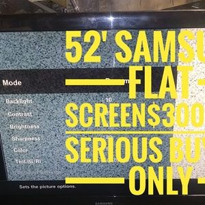 52 inch flat screen SAMSUNG TV